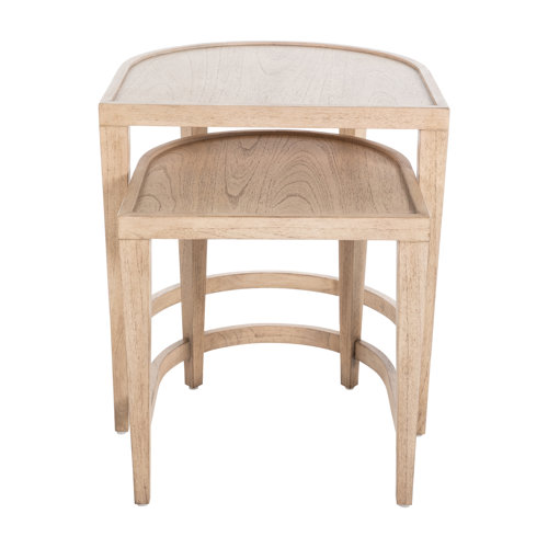 Gabby Dustin Solid Wood Tray Top Nesting Tables Wayfair
